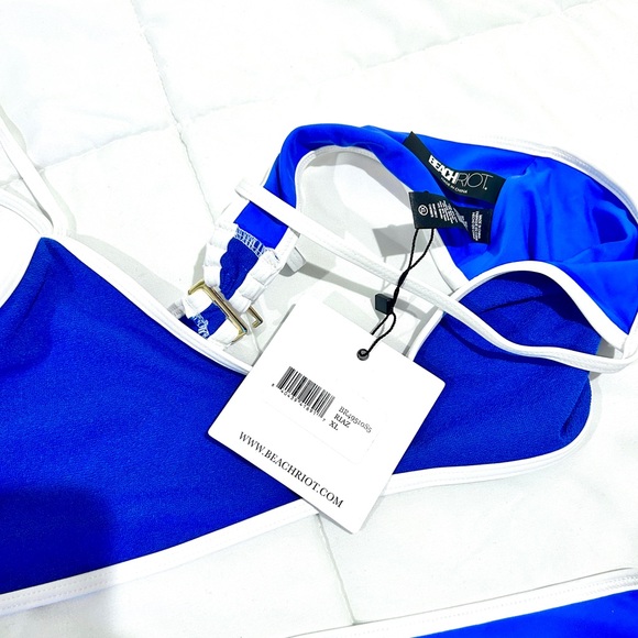 NWT Beach Riot Riviera Azure Bikini Set - Picture 6 of 6